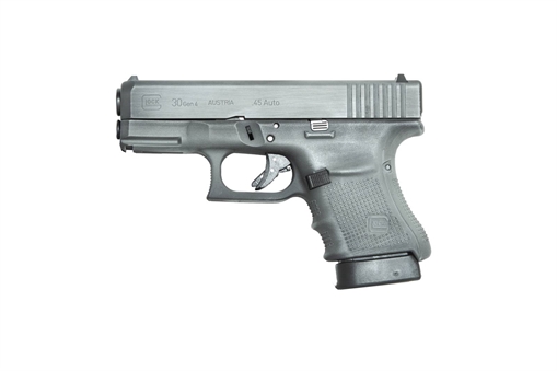 Picture of GLOCK 30 G30 GEN 4 HGA 45 AUTO 3.8 IN BBL FS 5LB 3 10RD MAGS CERAKOTE GRAY BATTLEWORN FRAME/SLIDE PG3050201GBW