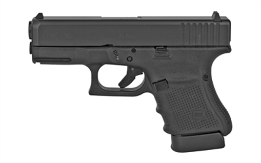 Picture of GLOCK 30 Gen 4, Striker Fired, Semi-automatic, Polymer Frame Pistol, Sub-Compact, 45 ACP, 3.78" Barrel, Matte Finish, Black, Interchangeable Backstraps, Fixed Sights, 10 Rounds, 2 Magazines G304US