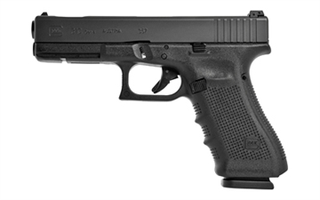 Picture of GLOCK 31C Gen 4, Striker Fired, Semi-automatic, Polymer Frame Pistol, Full Size, 357 Sig, 4.49" Barrel, Matte Finish, Black, Fixed Sights, 15 Rounds, 3 Magazines PG3159203