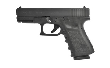 Picture of GLOCK 32 Gen 3, Striker Fired, Semi-automatic, Polymer Frame Pistol, Compact, 357 Sig, 4.02" Barrel, Matte Finish, Black, Interchangeable Backstraps, Fixed Sights, 13 Rounds, 3 Magazines G3213AUT