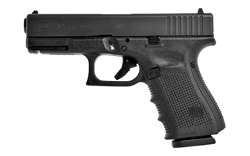 Picture of GLOCK 32 Gen 4, Striker Fired, Semi-automatic, Polymer Frame Pistol, Compact, 357 Sig, 4.02" Barrel, Matte Finish, Black, Interchangeable Backstraps, Fixed Sights, 13 Rounds, 2 Magazines G32413AUT