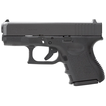 Picture of GLOCK 33, Safe Action, Full Size Pistol, 357 Sig, 3.46" Barrel, Polymer Frame, Matte Finish, Fixed Sights, 9Rd, 2 Magazines, Glock OEM Rail, Rebuilt PR33509