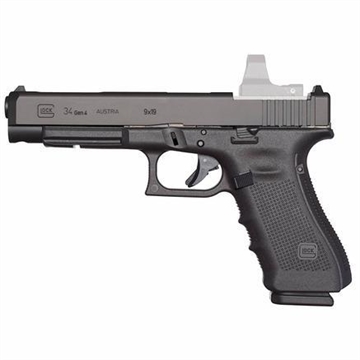 Picture of Glock 34 Gen 4 MOS Competition Handgun 9mm Luger 17/rd Magazines (3) 5.3" Barrel Black USA REFURBISHED UR34501MOS
