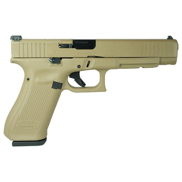 Picture of Glock 34 Gen 5 MOS Custom "FDE" Handgun 9mm Luger 17/rd Magazines (3) 5.31" Barrel Austria PA343S103MOS MODFDE