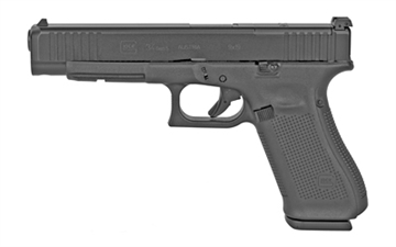 Picture of GLOCK 34 Gen5 FS MOS, Rebuilt, Striker Fired, Long Slide, 9MM, 5.31" Marksman Barrel, Polymer Frame, Matte Finish, 17Rd, 3 Magazines, Ambidextrous Slide Stop Lever, Flared Mag Well, nDLC Finished Slide and Barrel, No Finger Grooves, May or May Not Come With Night Sights PR34555FSMOS