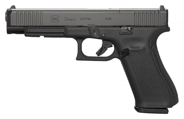 Picture of Glock 34 Gen 5 MOS Competition Handgun 9mm Luger 17/rd Magazines (3) 5.31" Barrel Black USA UA343S103MOS