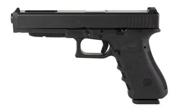Picture of GLOCK 35 Gen 3, Striker Fired, Semi-automatic, Longslide, 40 S&W, 5.31" Barrel, Matte Finish, Black, Interchangeable Backstraps, Fixed Sights, 15 Rounds, 2 Magazines, Prac/Tac G3517AUT