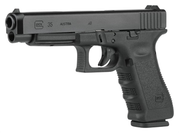Picture of Glock G35 Gen3 Competition *CA Compliant 40 S&W 5.31" Barrel 10+1, Black Frame & Slide, Finger Grooved Rough Texture Grip, Adjustable Sights, Safe Action Trigger PI3530101