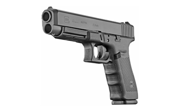 Picture of GLOCK 41 Gen 4, Safe Action, Longslide, 45ACP, 5.31" Barrel, Polymer Frame, Matte Finish, Adjustable Sights, 13Rd, 2 Magazines, Glock OEM Rail. Rebuilt, May or May Not Come With Night Sights PR41501