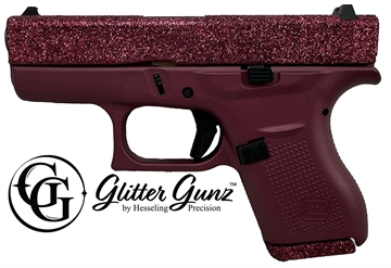 Picture of GLOCK 42 380ACP 3.25 GLITTER GUN BLACK CHERRY UI4250201BCGG