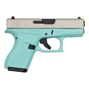 Picture of GLOCK 42 380ACP ROBIN EGG BLUE SATIN 3.25 6RD UI4250201RESA
