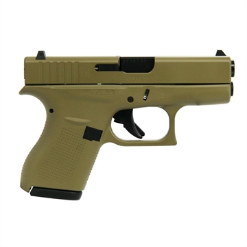 Picture of Glock 42 Custom "FDE" Subcompact Handgun .380 ACP 2/6rd Magazines 3.25" Barrel USA UI4250201 MODFDE