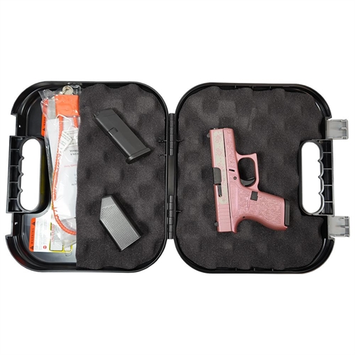 Picture of Glock 42 Custom "Glock & Roses Medusa Pink" Subcompact Handgun .380 ACP 6rd Magazines (2) 3.2" Barrel USA UI4250201 MODPGR