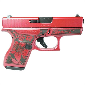 Picture of Glock 42 Gen 4 Custom "Cherry Blossom Medusa Pink" Subcompact Handgun .380 ACP 6rd Magazines (2) 3.2" Barrel USA UI4250201 MODCB
