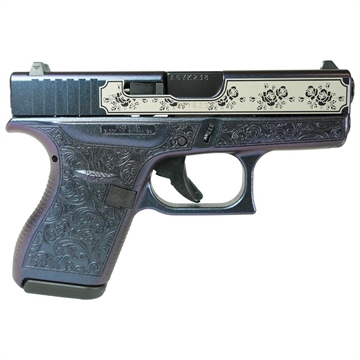 Picture of Glock 42 "Glock & Roses Mongoose Purple" Handgun .380 ACP 6rd Magazines (2) 3.2" Barrel USA UI4250201 MODMGR