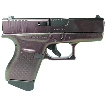 Picture of Glock 43 Custom "Shimmering Razorback" Subcompact Handgun 9mm Luger 6rd Magazines (2) 3.41" Barrel USA UI4350201 MODRB