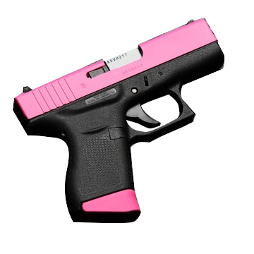 Picture of GLOCK 43 G43 HGA 9MM 3.46 IN BBL FS 5LB 2 6RD MAGS PINK CERAKOTE SLIDE UI4350201PNK