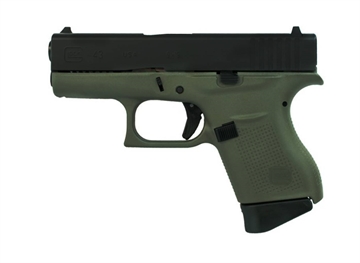 Picture of GLOCK 43 G43 HGA 9MM 3.46 IN BBL FS BFG 5LB 2 6RD MAGS BATTLE FIELD GREEN PI4350201BFG