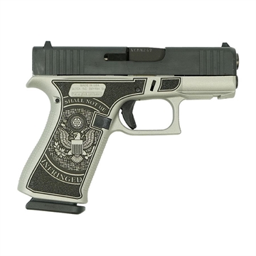 Picture of Glock 43X "2nd Amendment" Grey/Black Handgun 9mm Luger 10rd Magazines(2) 3.4" Barrel Accessory Rail USA Made UX4350201FR MOD2NDA