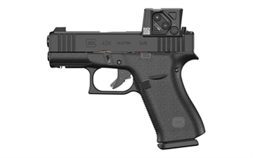 Picture of GLOCK 43X MOS8 9MM FS 10RD AIMPOINT COA BLACK FRONT RAILS A4 PX4350B01FRMOS8