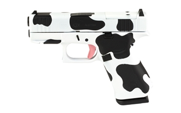 Picture of GLOCK 43X, M.O.S, Semi-automatic, Striker Fired, Sub-Compact, 9MM, 3.41", Cow Print, 10 Rounds, 2 Magazines, Fixed Sights, Polymer PX4350201FRMOSN