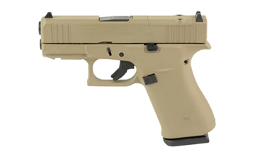 Picture of GLOCK 43X, M.O.S, Semi-automatic, Striker Fired, Sub-Compact, 9MM, 3.41", Flat Dark Earth, 10 Rounds, 2 Magazines, Fixed Sights, Polymer, Skydas Cerakote PX4350204FRMOSN-FDE