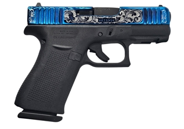 Picture of GLOCK 43X 9MM FS BLUE ENGRAVED 10RD UI4350201-BLENG