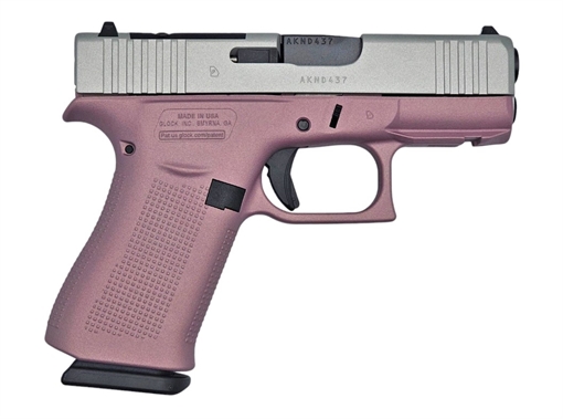 Picture of GLOCK 43X 9MM PINK CHAMP/SILVER OR UX4350204NPCS