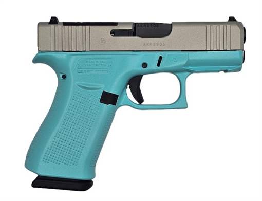 Picture of GLOCK 43X 9MM ROBIN EGG/SILVR OR UX4350204NREBS