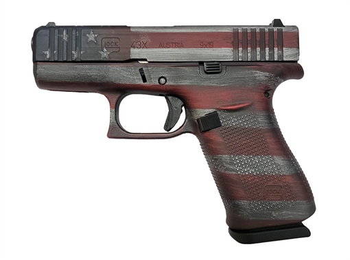 Picture of GLOCK 43X 9MM USA FLAG 10RD UX4350204USA
