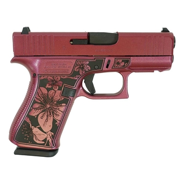 Picture of Glock 43X "Cherry Blossom" Medusa Pink Handgun 9mm Luger 10rd Magazines (2) 3.4" Barrel Accessory Grip Rail USA Made UX4350201FR MODCB