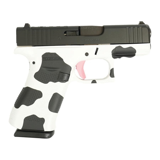 Picture of Glock 43X "Cow" Hydro Dipped Handgun 9mm Luger 10rd Magazines(2) 3.4" Barrel Accessory Rail USA Made UX4350201FR MODHCOW 757106324027