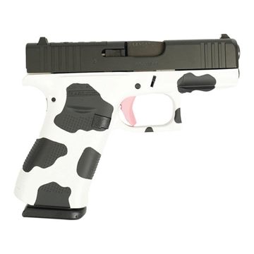 Picture of Glock 43X "Cow" Hydro Dipped Handgun 9mm Luger 10rd Magazines(2) 3.4" Barrel Accessory Rail USA Made UX4350201FR MODHCOW 757106324027