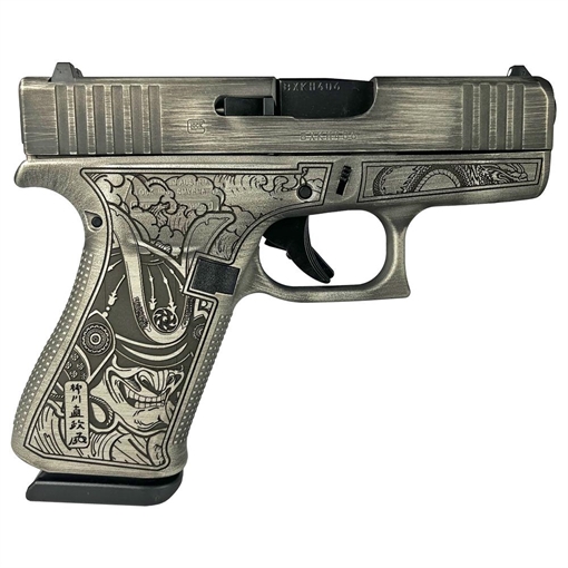 Picture of Glock 43x Custom "Battle Worn Slide/Bushido Frame" Subcompact Handgun 9mm Luger 10/rd Magazines (2) 3.41" Barrel Austria PX4350201 MODBSBWS