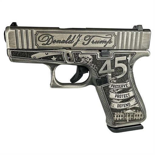 Picture of Glock 43x Custom "Trump" Subcompact Handgun 9mm Luger 10rd Magazines (2) 3.41" Barrel Austria PX4350201 MODT24