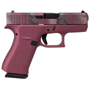 Picture of Glock 43X "Dark Pink Frame/Camo Slide" Handgun 9mm Luger 10/rd Magazines (2) 3.41" Barrel Austria PX4350201 MODPICA