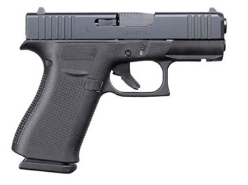 Picture of GLOCK 43X, Striker Fired, Semi-automatic, Polymer Frame Pistol, Sub-Compact, 9MM, 3.41" Barrel, Glock Marksman Barrel, nDLC Finish, Black, No Finger Grooves, Fixed Sights, 10 Rounds, 2 Magazines, Front Rail UX4350201FR