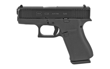 Picture of Glock 43x MOS Subcompact Handgun 9mm Luger 10/rd Magazine 3.41" Barrel Black USA REBUILT UR43509XFRMOS