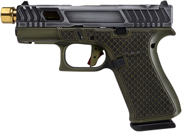 Picture of GLOCK SHARK COAST TACTICAL 43X GREEN TARPON FR GOLD PX4350201GTGB