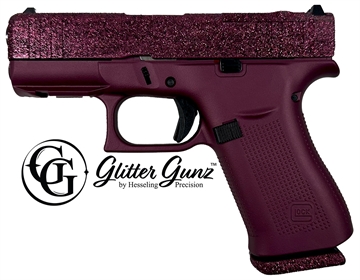 Picture of GLOCK 43X MOS 9MM 3.41 GLITTER GUNZ BLK CHERRY PX4350201FRMOSBC