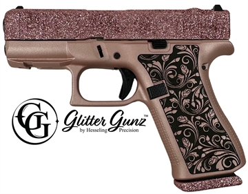 Picture of GLOCK 43X MOS 9MM 3.41 GLITTER GUNZ ROSE GOLD PX4350201FRMOSVRGG