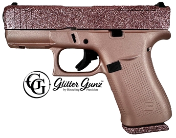 Picture of GLOCK 43X MOS 9MM 3.41 ROSE GOLD GLITTER GUNZ PX4350201FRMOSRGGG