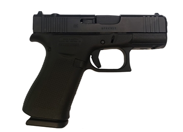 Picture of GLOCK 43X M.O.S., Striker Fired, Semi-automatic, Polymer Frame Pistol, Sub-Compact, 9MM, 3.41" Barrel, Glock Marksman Barrel, nDLC Finish, Black, No Finger Grooves, Fixed Sights, Modular Optic System, 10 Rounds, 2 Magazines PX4350201FRMOS