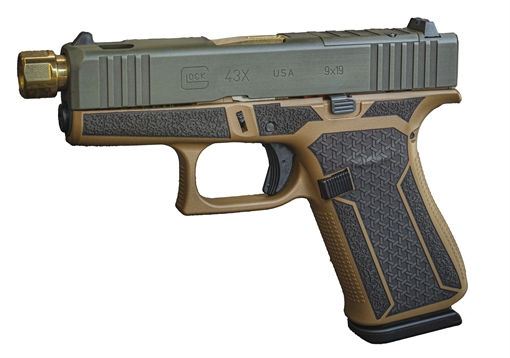 Picture of GLOCK SHARK COAST TACTICAL 43X MOS 9MM HLT GOLD PX4350201HLTGB