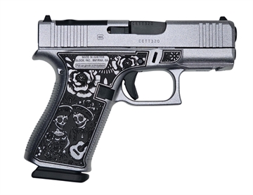 Picture of SHARK COAST DAY OF THE DEAD G43X HGA 9MM 3.41INBBL FS LASER STIPPLE FRAME AND CERAKOTE 10RD PX4350201FRMOSDOD