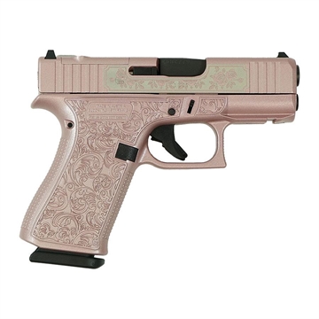 Picture of Glock 43x MOS "Glock N Roses" Rose Gold Handgun 9mm Luger 10rd Magazines (2) 3.41" Barrel PX4350201FRMOS MODGR