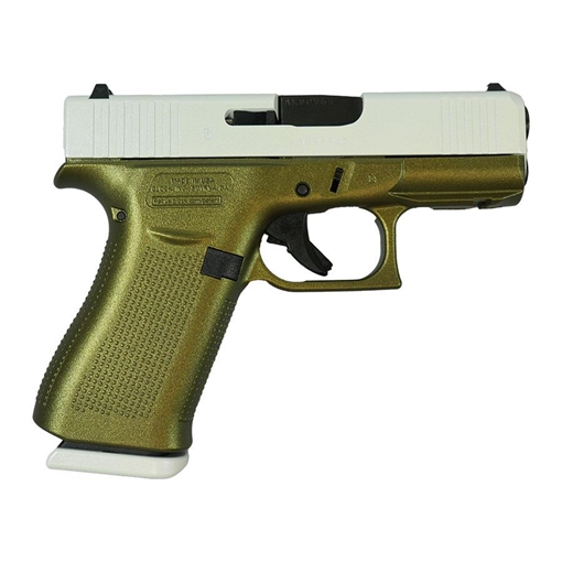 Picture of Glock 43X Pegasus White Handgun 9mm Luger 10rd Magazines(2) 3.4" Barrel Accessory Rail USA Made UX4350201FR MODPG43X