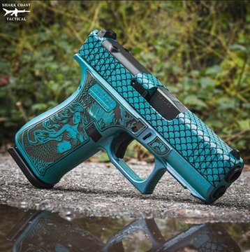 Picture of GLOCK 43X RMR CUT C4 MERMAID 9MM 3.4IN BARREL 10RD UX4350204FRNMER 810188105820