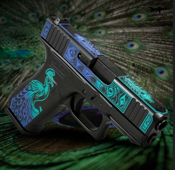 Picture of SHARK COAST CUSTOMS 43X RMR CUT C4 PEACOCK 9MM 3.4IN BARREL 10RD   UX4350204NPEA
