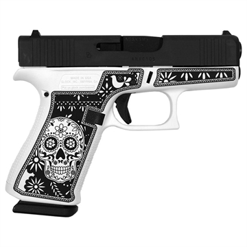 Picture of Glock 43X "Sugar Skull Black & White" Handgun 9mm Luger 10rd Magazines(2) 3.41" Barrel USA Made UX4350201 MODSSWB